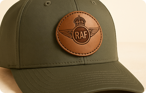 leather hat patches uk